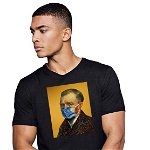 Tricou barbati negru - Van Gogh in Pandemie, THEICONIC