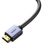 Cablu video Baseus High Definition HDMI 2.0 tata - HDMI 2.0 tata, 4K, 60Hz, 3D, HDR, 18Gbps, 3m, Negru, Baseus
