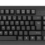 Tastatura cu fir Natec, Cititor de carduri Smart ID, Negru, Natec