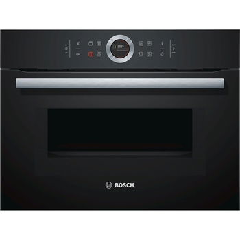 BOSCH Cuptor compact incorporabil BOSCH CMG633BB1, cu functie de microunde, 14 programe, 45 l , Negru, BOSCH