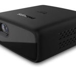 Videoproiector Philips PicoPix Micro+, DLP, WVGA (854 x 480), Mini HDMI, Micro-USB, Difuzor 3W (Negru)