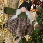 Decoratiune Gnome girl w dress, 24x8x43 cm, plus, multicolor