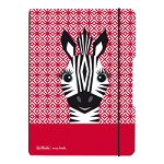 Caiet My.Book Flex A5, 40 file, 80g/mp, Cute Animals Zebra Herlitz, Herlitz