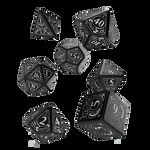 Steampunk Clockwork Dice Set black & white, Fantasy Flight Games