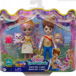 Mattel Enchantimals Royal Braylee & Bannon Bear Dolls, pachet de 2 GYJ07, Mattel