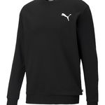 Bluza de trening cu decolteu la baza gatului si logo Essentials, Puma