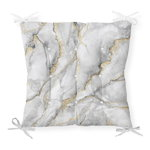 Pernă pentru scaun Minimalist Cushion Covers Marble Gray Gold, 40 x 40 cm, Minimalist Cushion Covers