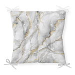 Pernă pentru scaun Minimalist Cushion Covers Marble Gray Gold, 40 x 40 cm, Minimalist Cushion Covers