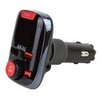 Modulator FM auto Akai, Bluetooth, USB, TF card reader, functie incarcator telefon, microfon incorporat