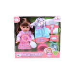 Papusa Interactiva, cu accesorii si Functii Realiste LunaBebe Drink Wet Baby