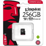 Card microsd sdcs/256gbsp kingston, 256 gb, microsdxc, clasa 10, standard uhs-i u1