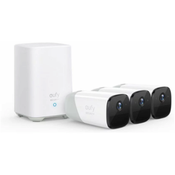 Kit supraveghere video Cam 2 Pro Security Wireless Rezolutie 2K IP67 Nightvision Alb, eufy