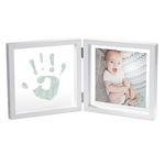 Kit amprenta cu rama dubla Baby Art Timeless My Baby Style white