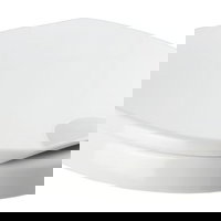 Capac de toaleta cu sistem automat de inchidere, Wenko, Secura Comfort, 37 x 44 cm, duroplast, alb, Wenko