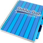 Caiet cu spirala si separatoare Pukka Pads Project Book Vogue 200 pag dictando A4 albastru, Pukka Pad