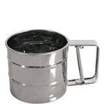 Sita metalica pentru faina, Domotti, 10.5x15.5 cm, inox, Domotti