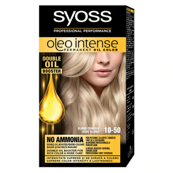 Vopsea de par fara amoniac Color Oleo 10-50 blond cenusiu, 115ml, Syoss, Syoss