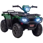 ATV electric copii, Ride-on, functii de mers inainte si inapoi, 12V, cu lumini | Aosom RO, HOMCOM