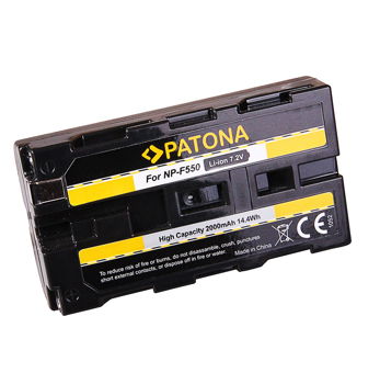 Acumulator Patona, compatibil NP-F550 F330 F570 F930 F950 F960 F970 2000mAh replace Sony-1052