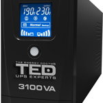 UPS TED Line Interactive 3100VA/1800W, display LCD, 3x Schuko, TED Electric