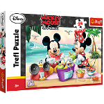 Puzzle Trefl Maxi Disney Mickey Mouse, Picnic pe plaja 24 piese, Trefl