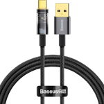 Cablu Baseus Explorer, USB la USB-C, 100W, Fast Charging, 1m, Negru