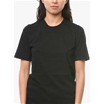 Rick Owens Drkshdw Long T-Shirt With Logo Patch And Sewn-On Strap Black