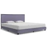 Cadru de pat, gri deschis, 160 x 200 cm, material textil