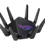 Router gaming Wireless, Asus GT-AX11000 Tri-band, ROG Rapture, 802.11ax, 4804+1148 Mbit/s, 4 porturi Ethernet