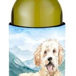 Caroline`s Treasures Flori de munte Goldendoodle sticla de vin de băuturi Izolator Hugger Mltcl Wine Bottle, 