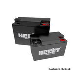 Baterie electrica fara intretinere HECHT 548000066, Pb-acid, 12 V, 12 Ah, 151x98x96 mm, pentru vehicule electrice copii, Hecht