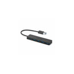 Hub Anker UltraSlim 4 porturi USB 3.0 negru, Anker