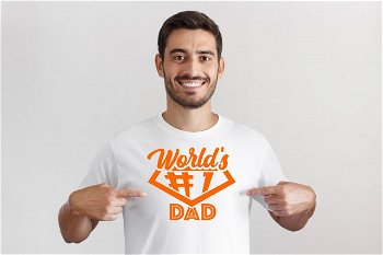 Imprimeu tricou Worlds no 1 dad, 
