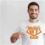 Imprimeu tricou Worlds no 1 dad, 