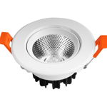 Spot LED Techstar® THD, Alb, Putere 5W, Culoare Lumina 3000K, CRI 80+, Radiator Aluminiu, 