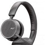 Plantronics ‘Voyager 4220 UC' Bluetooth Stereo Headset USB-A BT Dongle SoundGuard Technology Microphone Arm Buttons on Headset Black, One Size