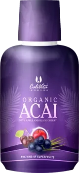 Organic Acai (473 ml) Acai organic cu suc organic de mere şi suc organic de cireşe negre, CaliVita