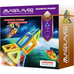 Joc de constructie magnetic 14 piese, MAGPLAYER