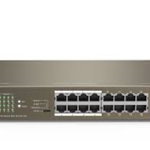 TEF1118P-16-150W Fast Ethernet (10/100) Power over Ethernet (PoE) 1U Black, IP-COM