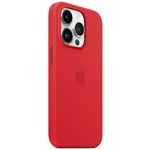 Husa de protectie Apple Silicone Case with MagSafe pentru iPhone 14 Pro, (PRODUCT)RED