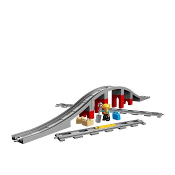 Duplo train bridge and tracks, Lego