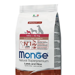 MONGE Mini Puppy&Junior hrană uscată pentru cățeluși de talie mică, cu miel și orez 800 g, MONGE