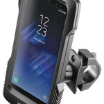 Husa Interphone cu suport Moto/Bike 8018080310324, pentru Samsung Galaxy S7 Edge, Galaxy S8 Plus (Negru)
