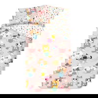 Lenjerie de pat din bumbac pentru copii Good Morning Kitty