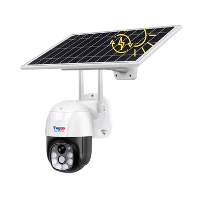 Camera Solara de Supraveghere 4G, 5MP, Zoom 10X, Full HD, Panou Solar 9W cu Acumulatori 12000mAh, IP66, Alba, AutoBox.ro