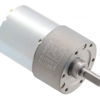 Motor electric micrometal Pololu 4742 30:1 37Dx52L 12V pinion elicoidal