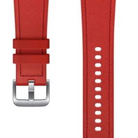 Curea Samsung Hybrid Leather Band ET-SHR89LREGEU 20mm M-L pentru Samsung Galaxy Watch 4 Classic Red