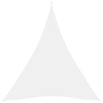 Parasolar, alb, 5x6x6 m, țesătură oxford, triunghiular