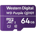 Purple 64GB Surveillance microSD XC Class, WD