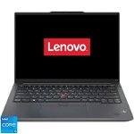 Laptop Lenovo ThinkPad E14 Gen 5 cu procesor Intel® Core™ i5-1335U pana la 4.6GHz, 14" WUXGA, IPS, 8GB DDR4-3200 + 8GB SO-DIMM DDR4-3200, 512GB SSD, Intel® Iris® Xe Graphics, No OS, Graphite Black, 3y Courier or Carry-in